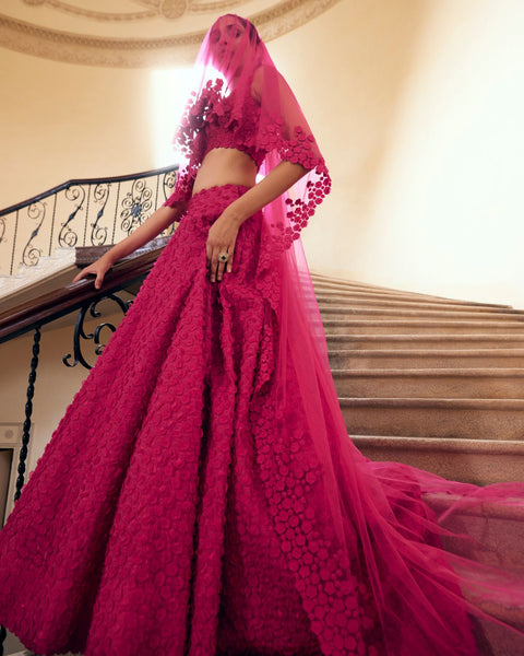 Nushrratt Bharuccha flaunts her elegance in pink jacket set by Mrunalini Rao  | Hindustan Times