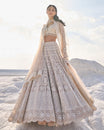 Nude Cream Dori Lehenga Set by Seema Gujral