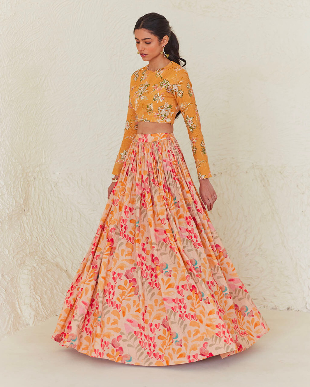 Lily Floral Lehenga by Label Anushree