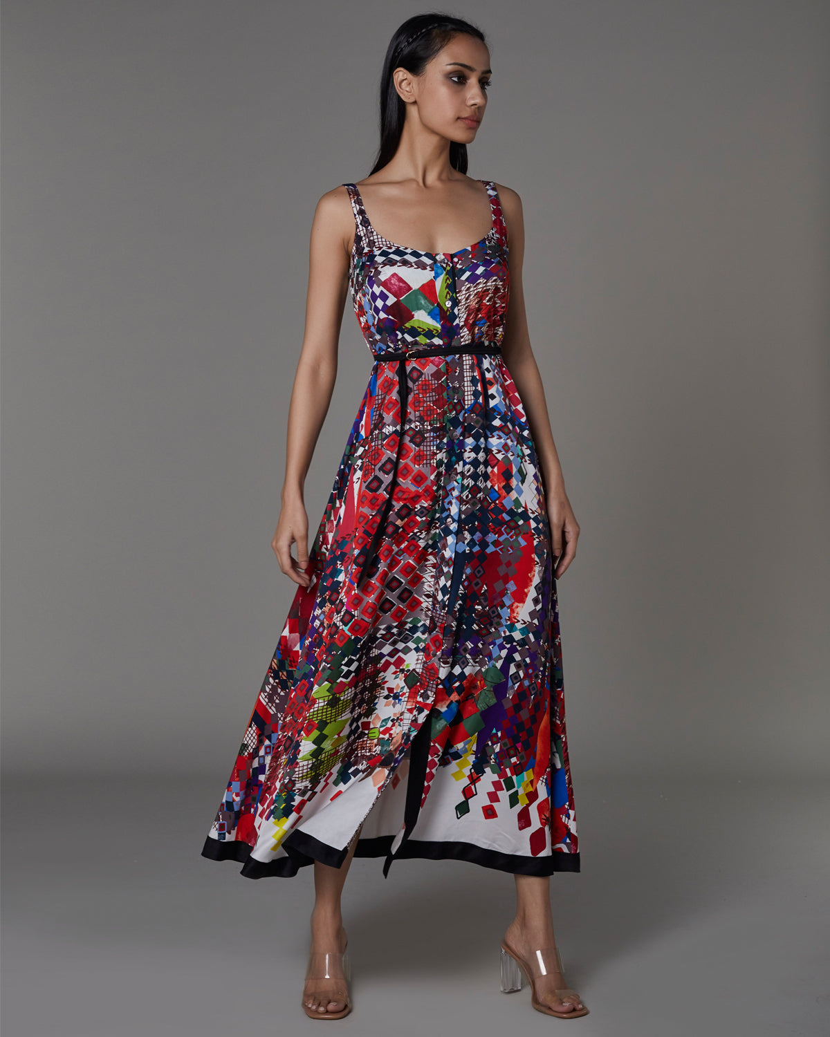 Multicolored Printed Summer Dress by Saaksha & Kinni at KYNAH