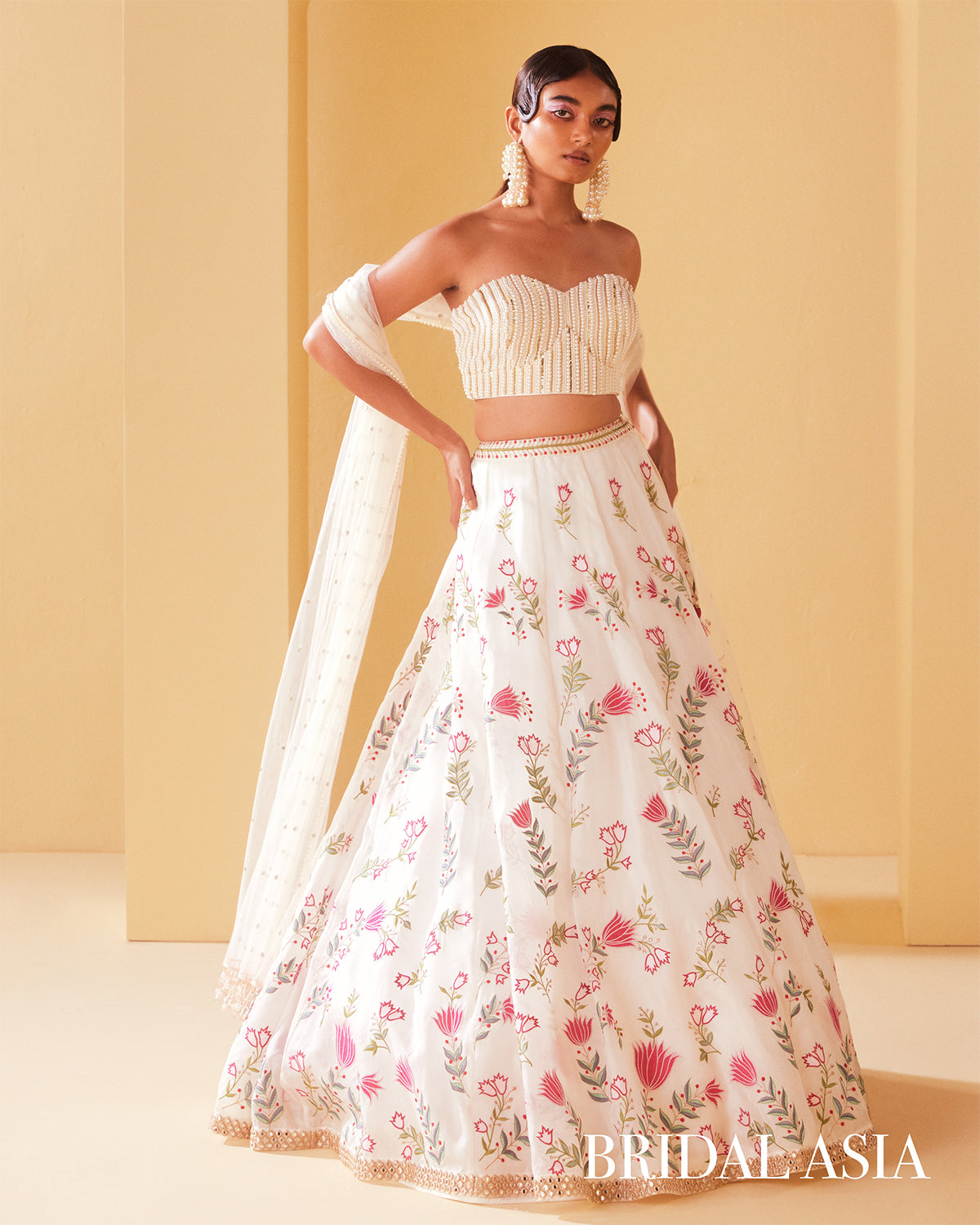 Basket Of Tulips Lehenga