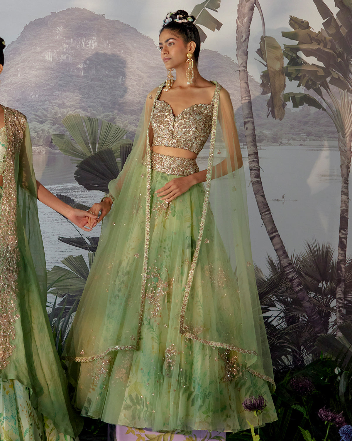 Supta Mint Green Lehenga Set