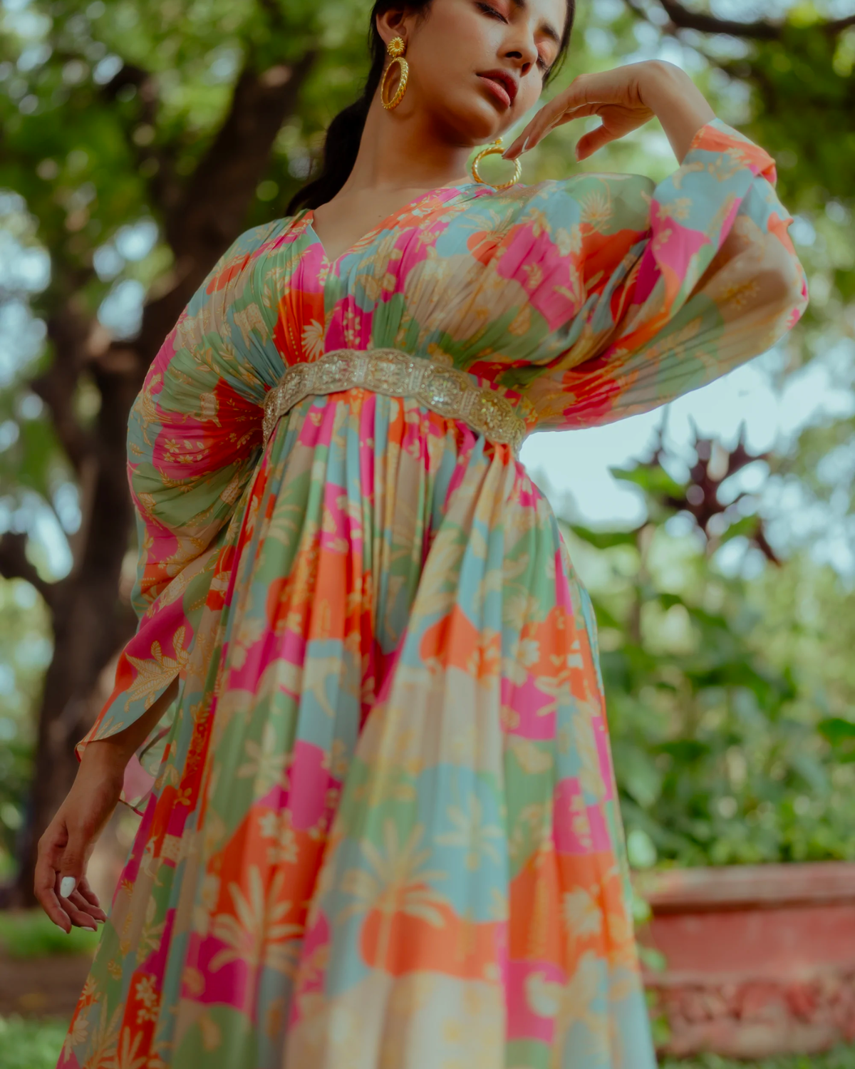 Printed kaftan best sale