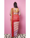 Multi-colored Embellished Sari Set by Papa Don't Preach