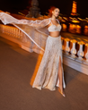 Ivory Pearl Skirt Set by Seema Gujral
