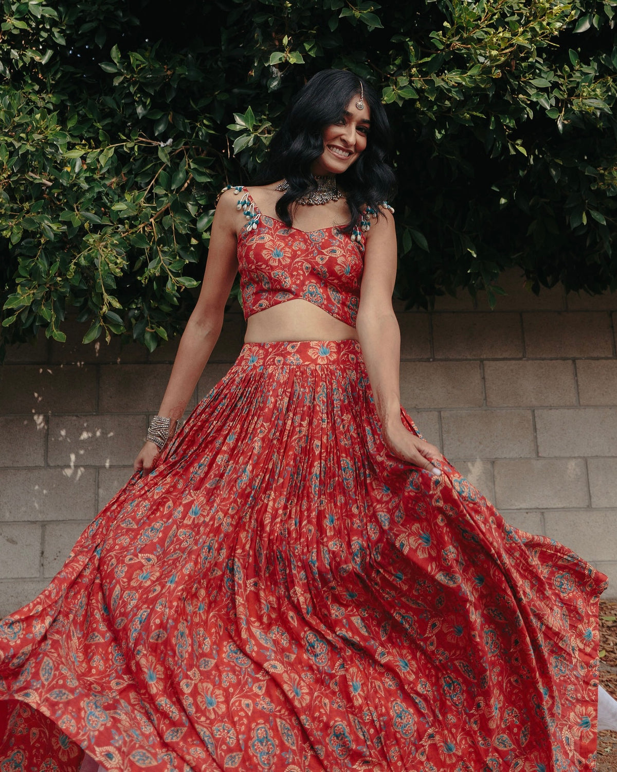 Red Sasha Lehenga