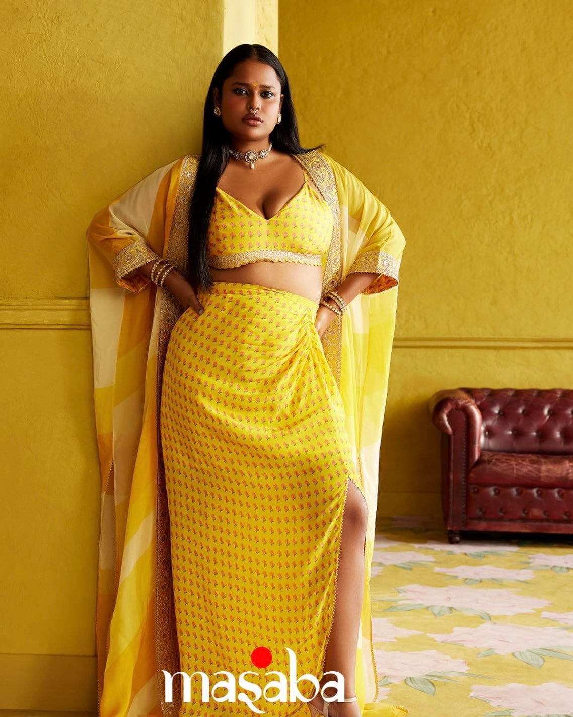 Yellow Sorbet Cape Set