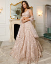 Metallic Rose Gold Lehenga