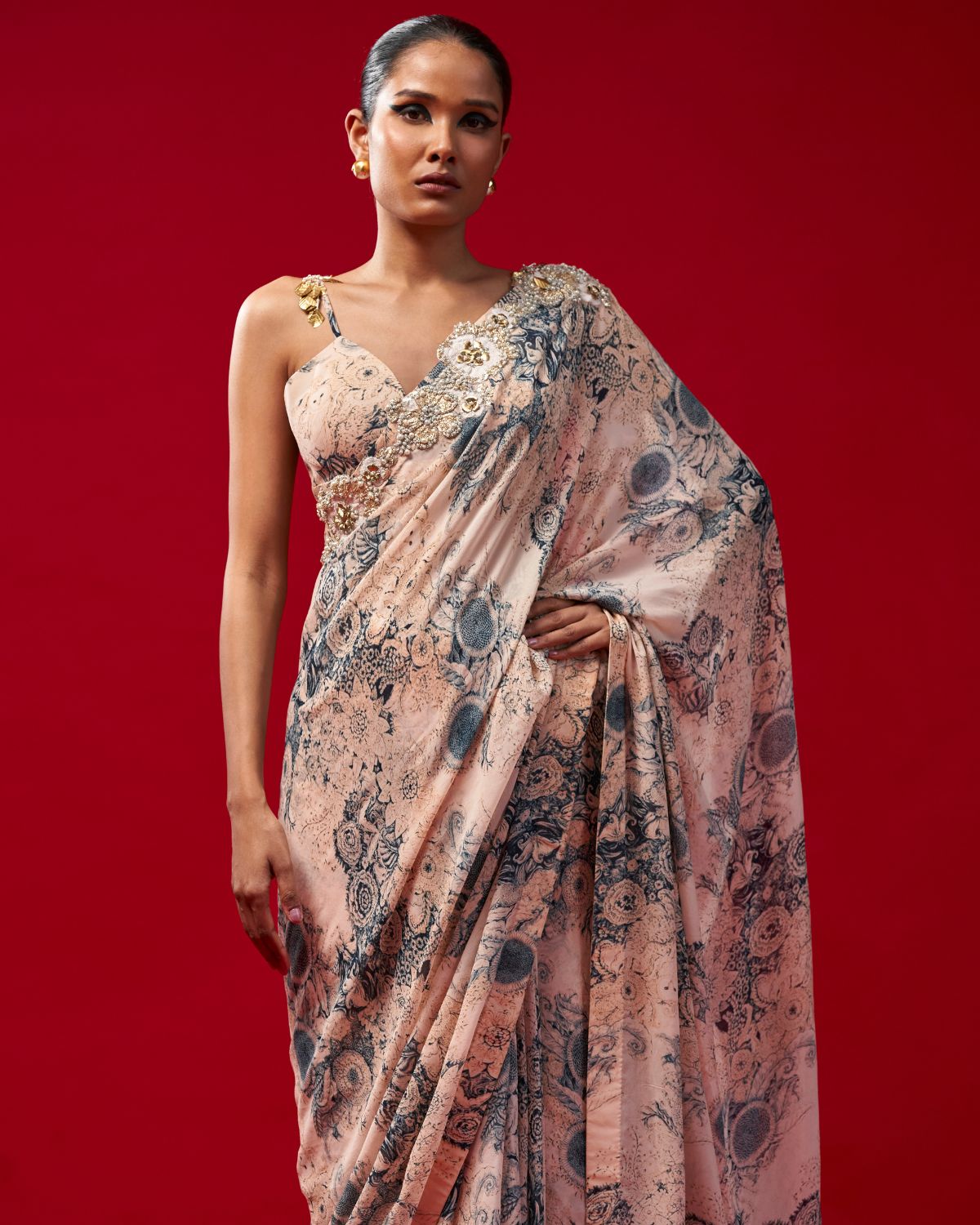 Blossom Sari Set | Bhumika Sharma