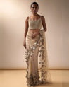 Full Bloom Tulle Sari Set | Esha Sethi Thirani