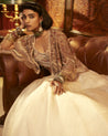 Ivory Organza Skirt Set by Ridhima Bhasin