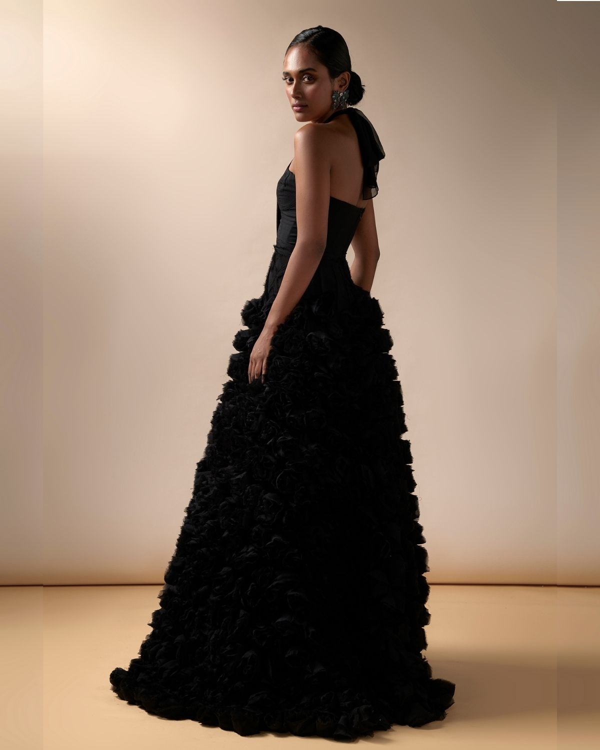 Xijun Black 2022 Prom Dresses Side Split Evening Dresses Elegant For Women  With Gloves One Shoulder Wedding Party Gowns فستان سه