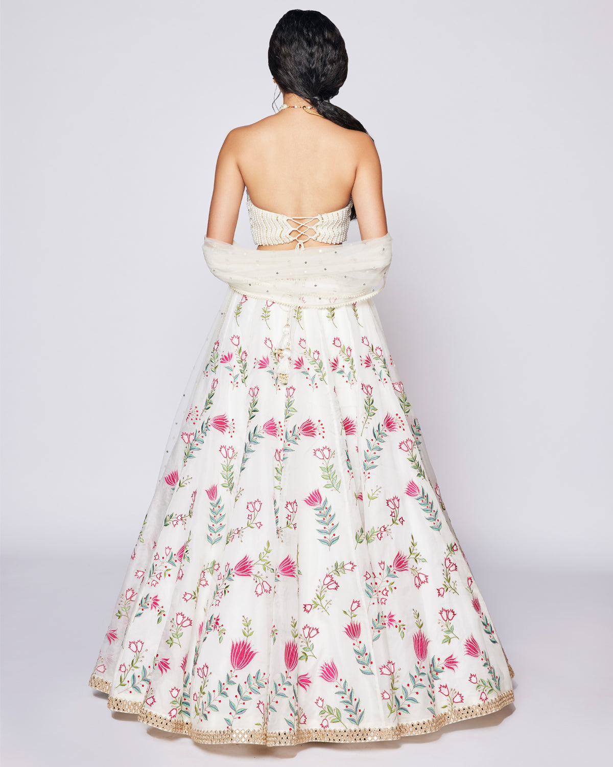 Basket Of Tulips Lehenga